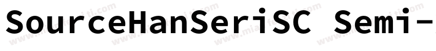 SourceHanSeriSC Semi字体转换